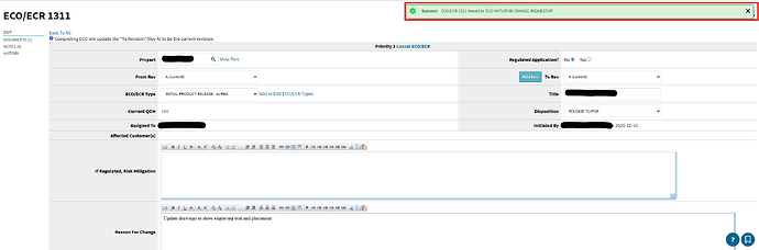 ECO1311 ECO back to Initiator