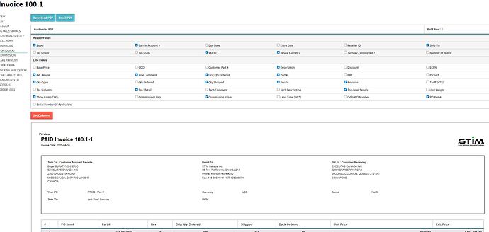 Invoice - view