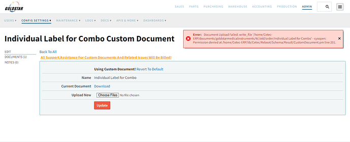 document issue.